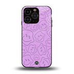 kinda sad kinda happy back phone cover | glass case for iphone 15 pro