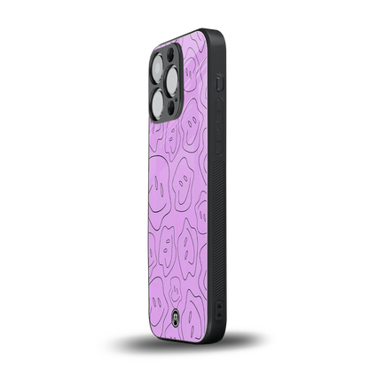 kinda sad kinda happy back phone cover | glass case for iphone 14 pro