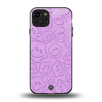 kinda sad kinda happy back phone cover | glass case for iphone 14