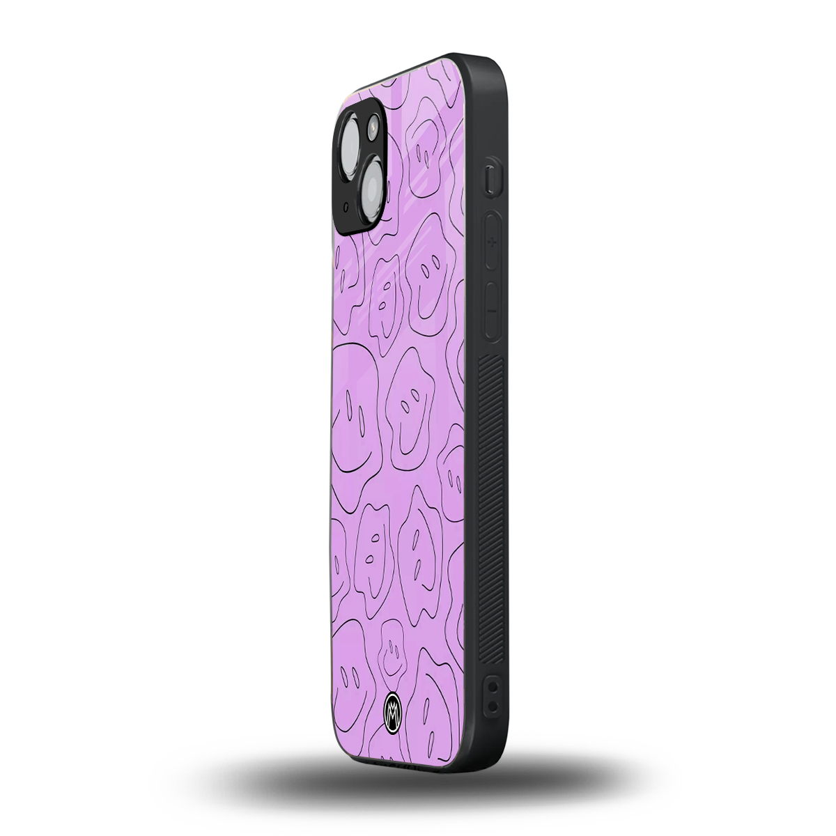 kinda sad kinda happy back phone cover | glass case for iphone 15