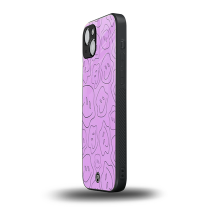 kinda sad kinda happy back phone cover | glass case for iphone 15