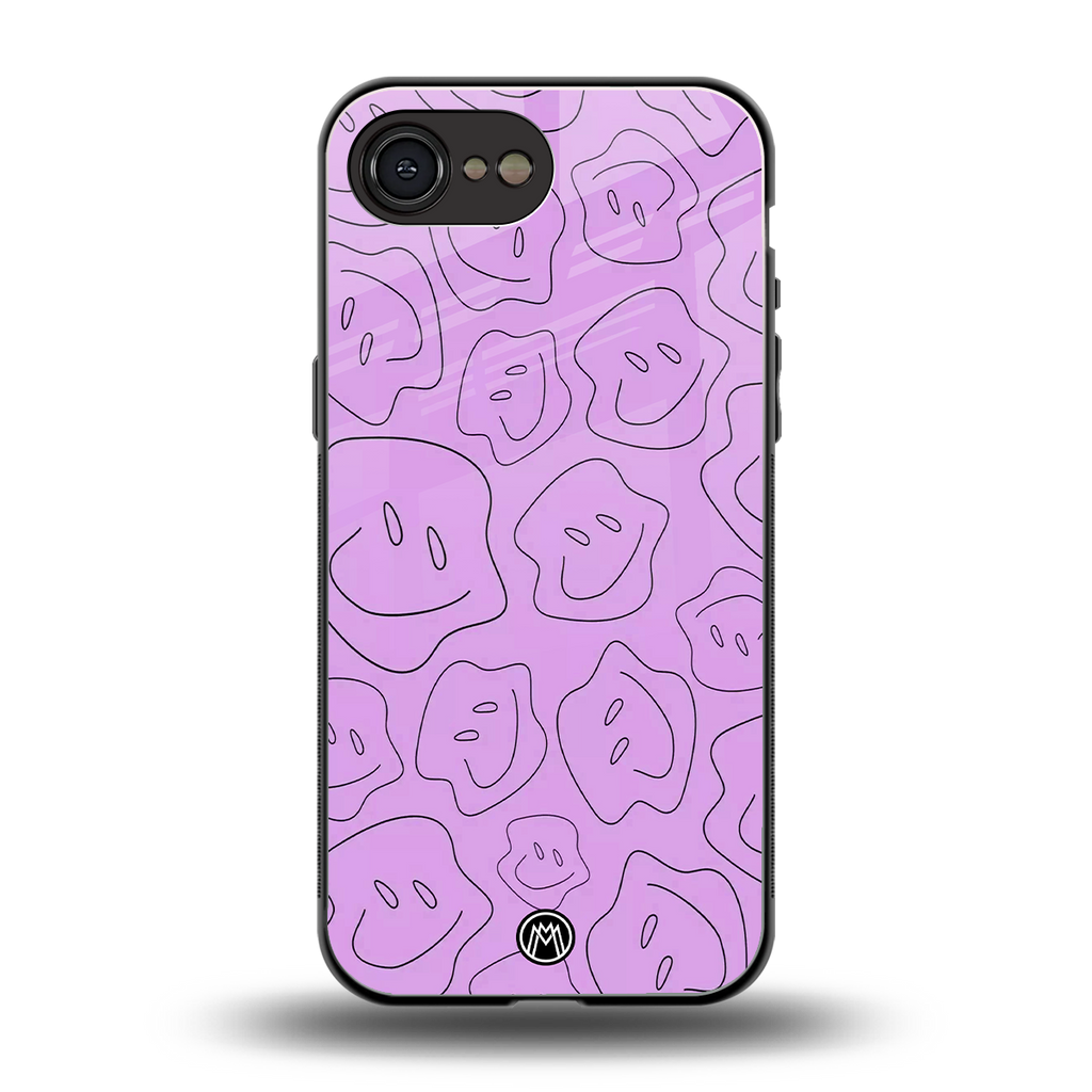 kinda sad kinda happy back phone cover | glass case for iphone 16e
