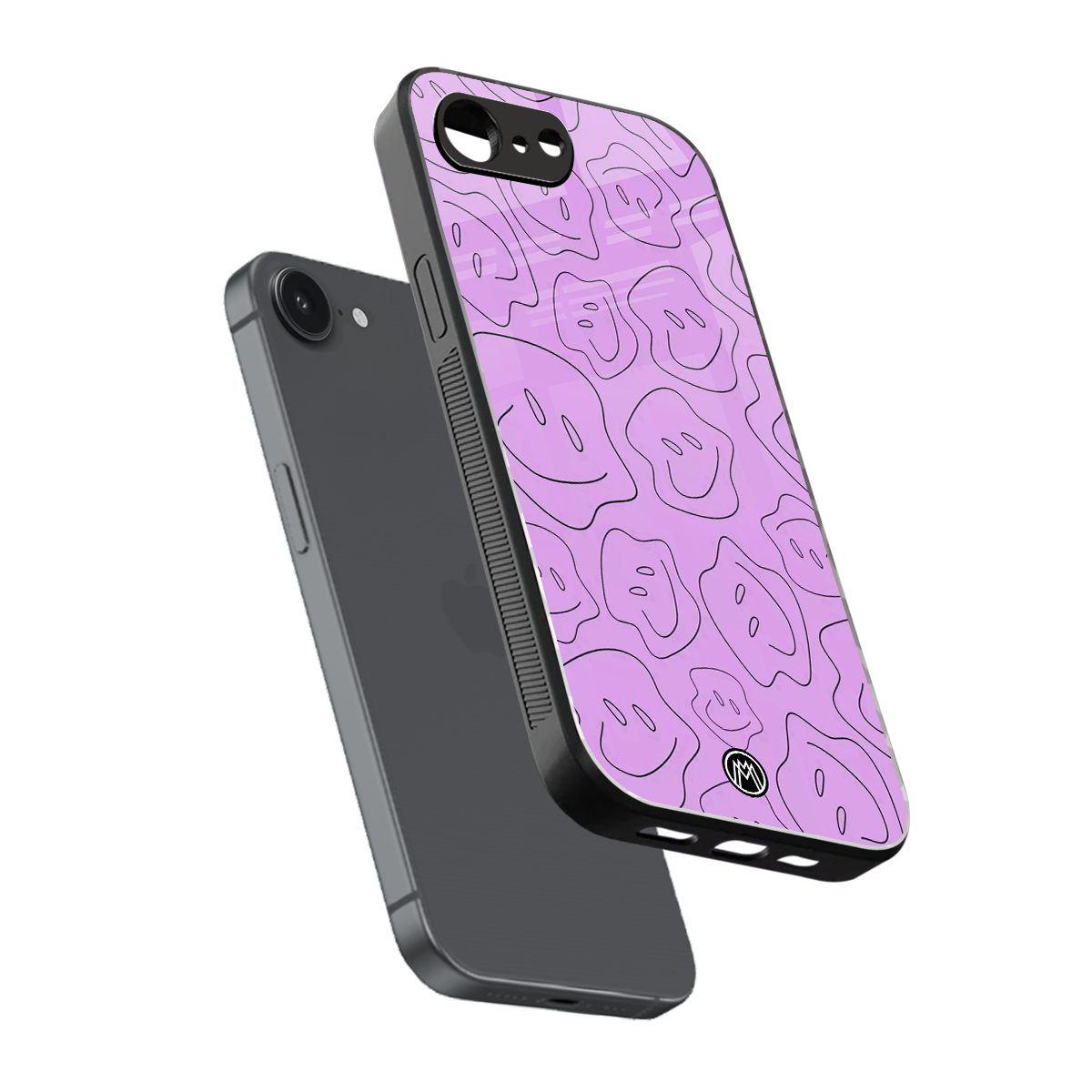 kinda sad kinda happy back phone cover | glass case for iphone 16e
