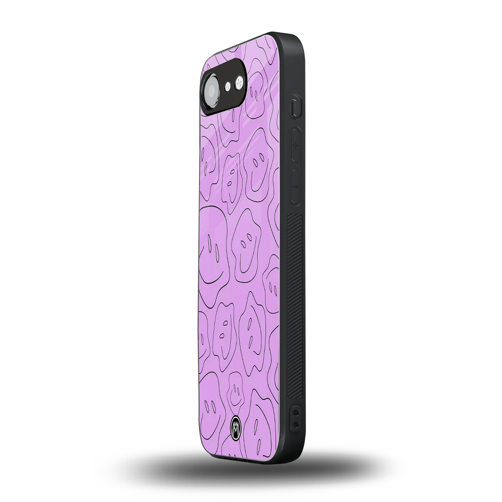 kinda sad kinda happy back phone cover | glass case for iphone 16e