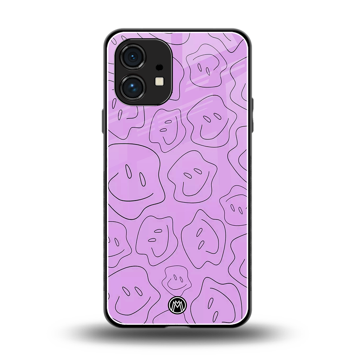 kinda sad kinda happy back phone cover | glass case for nothing phone 1