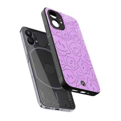 kinda sad kinda happy back phone cover | glass case for nothing phone 1