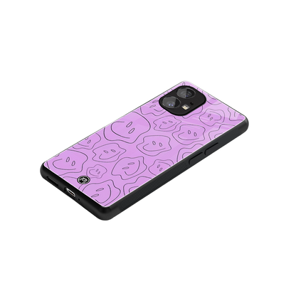 kinda sad kinda happy back phone cover | glass case for nothing phone 1