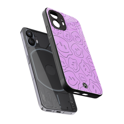 kinda sad kinda happy back phone cover | glass case for nothing phone 2