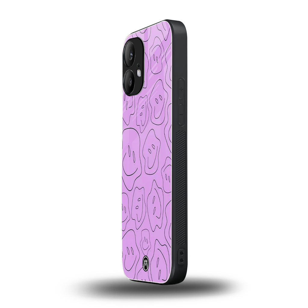 kinda sad kinda happy back phone cover | glass case for nothing phone 2