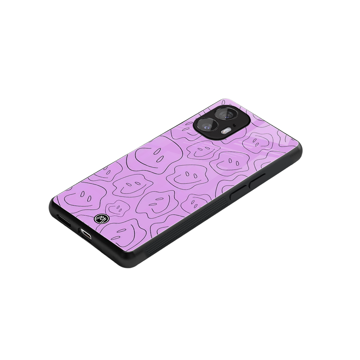 kinda sad kinda happy back phone cover | glass case for nothing phone 2