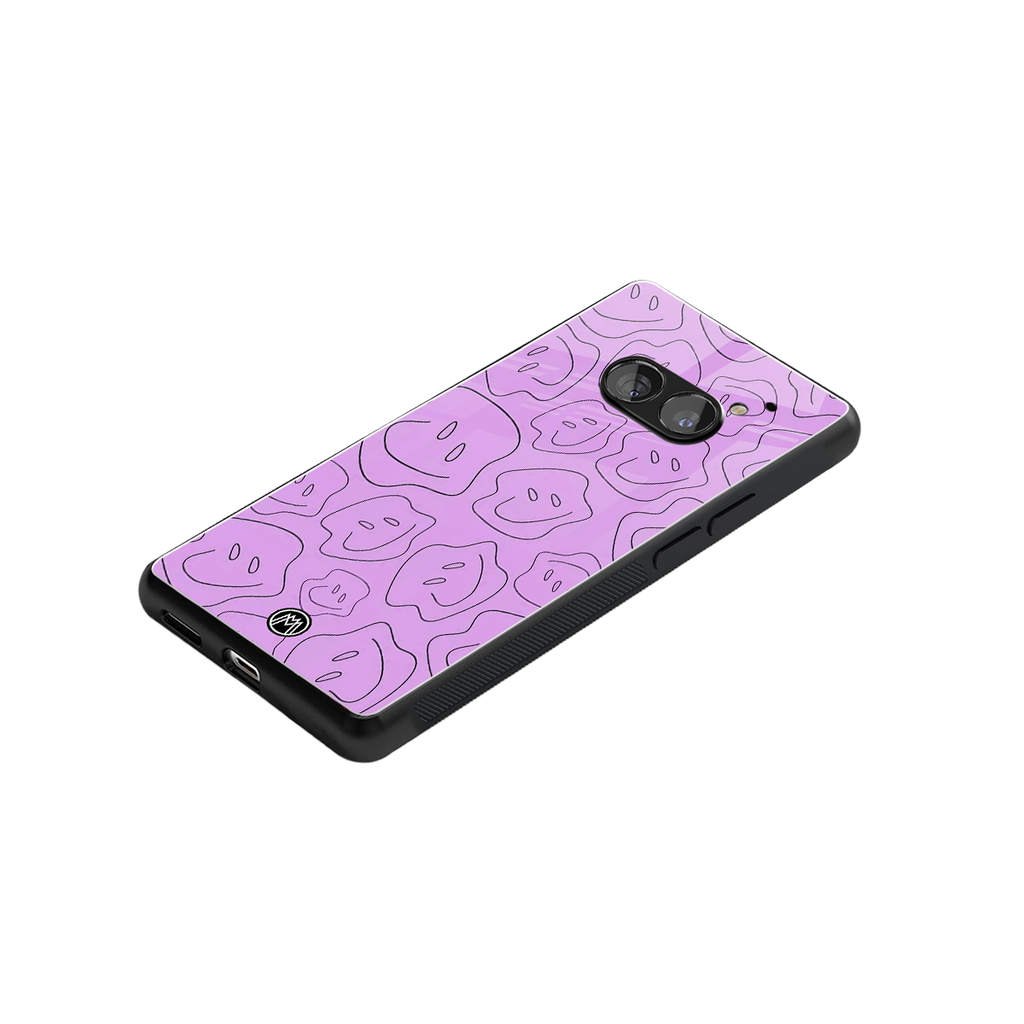 kinda sad kinda happy back phone cover | glass case for nothing phone 2a
