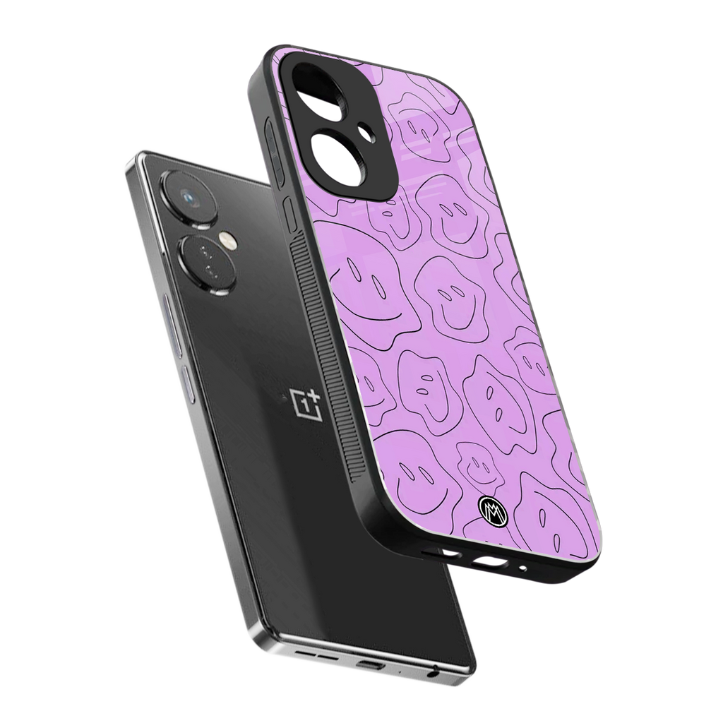 kinda sad kinda happy back phone cover | glass case for oneplus nord ce 3