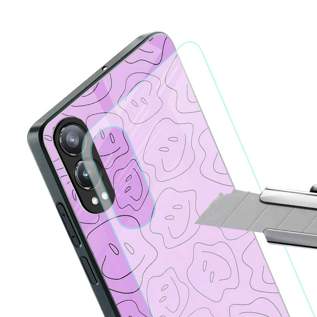 kinda sad kinda happy back phone cover | glass case for oneplus nord ce 4 lite
