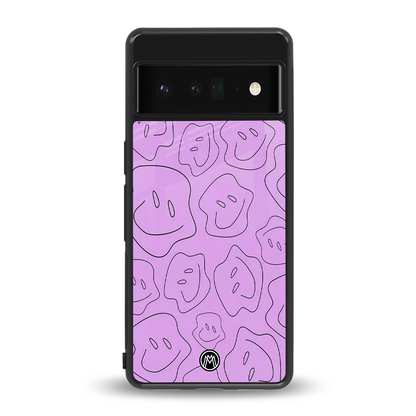 kinda sad kinda happy back phone cover | glass case for google pixel 6 pro