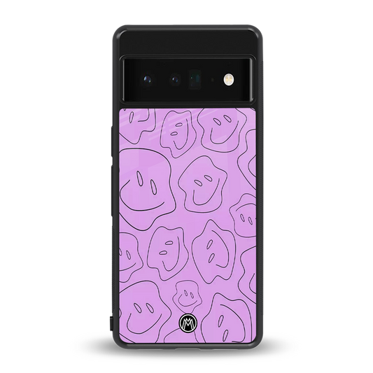 kinda sad kinda happy back phone cover | glass case for google pixel 6 pro