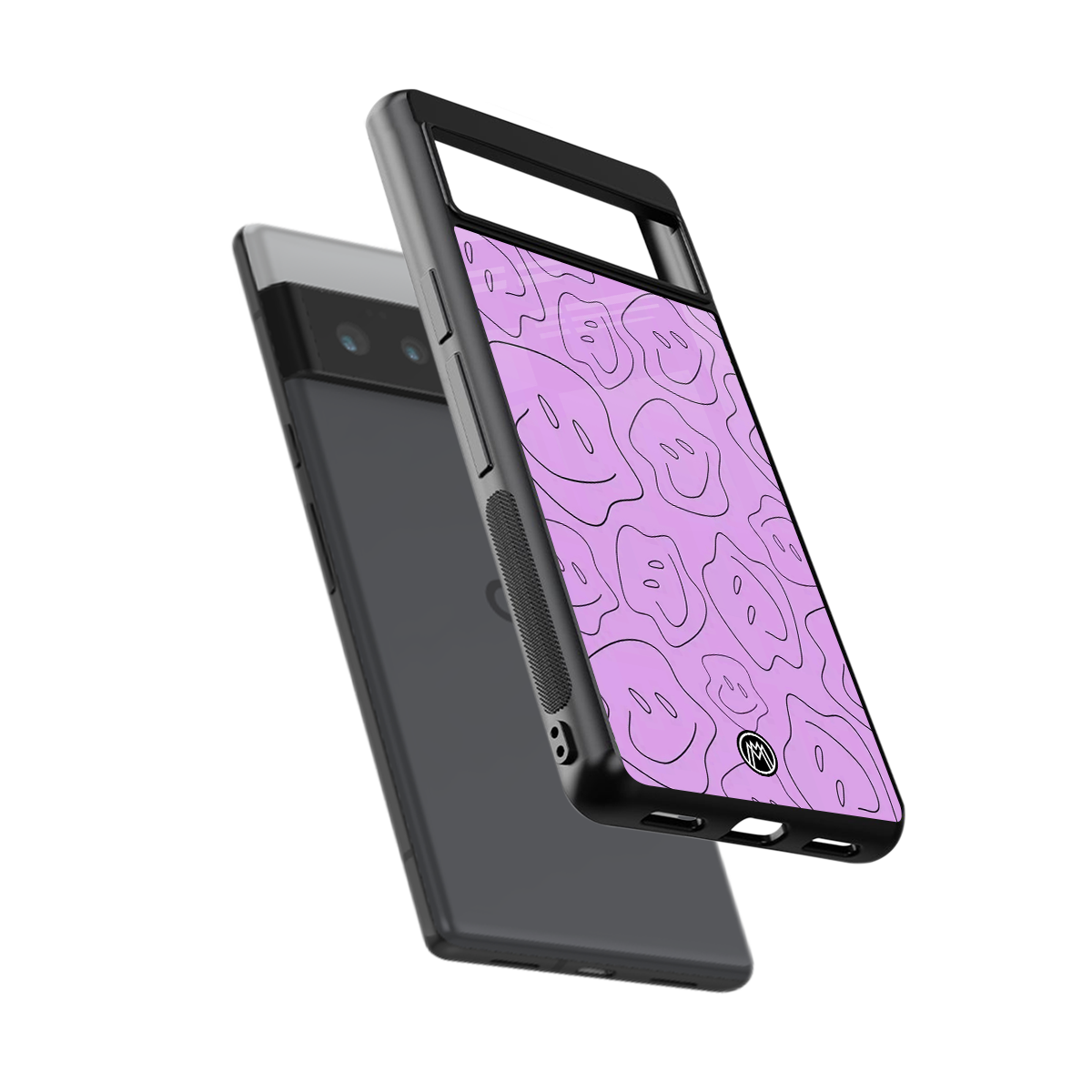 kinda sad kinda happy back phone cover | glass case for google pixel 6 pro