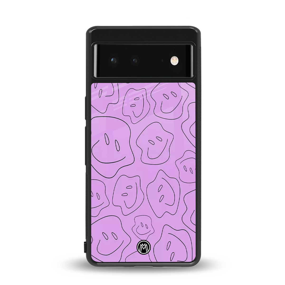 kinda sad kinda happy back phone cover | glass case for google pixel 6