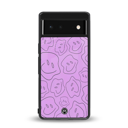 kinda sad kinda happy back phone cover | glass case for Google Pixel 6A