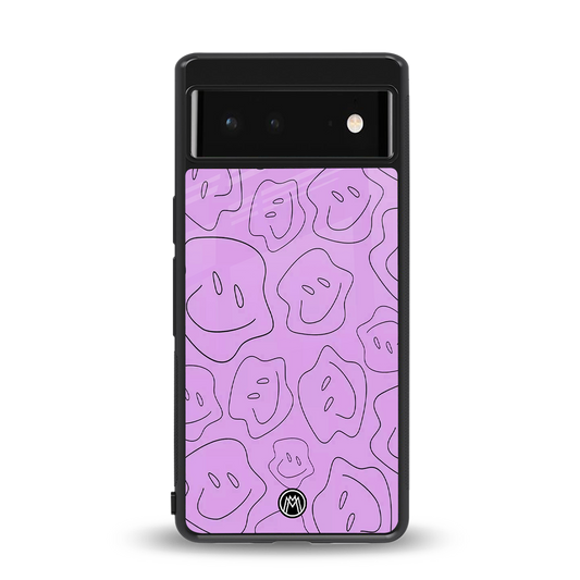 kinda sad kinda happy back phone cover | glass case for Google Pixel 6A