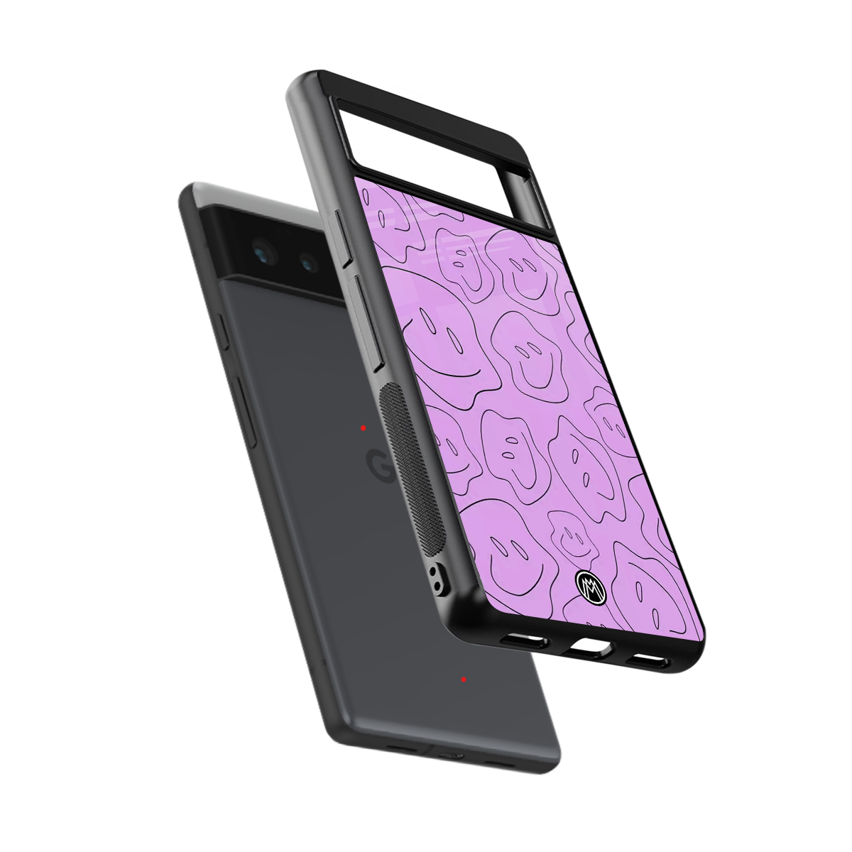 kinda sad kinda happy back phone cover | glass case for google pixel 6