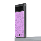 kinda sad kinda happy back phone cover | glass case for google pixel 6