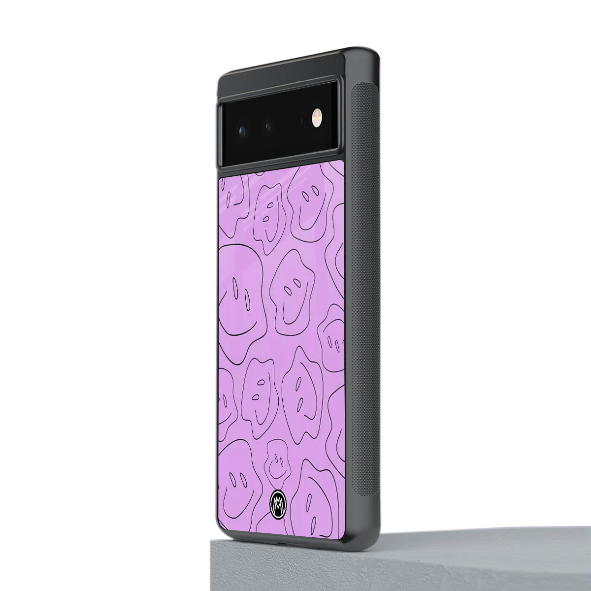 kinda sad kinda happy back phone cover | glass case for google pixel 6