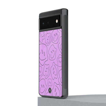 kinda sad kinda happy back phone cover | glass case for Google Pixel 6A