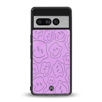 kinda sad kinda happy back phone cover | glass case for google pixel 7 pro