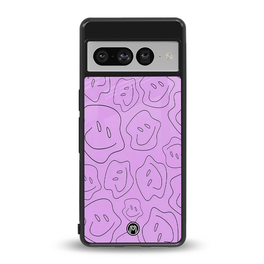 kinda sad kinda happy back phone cover | glass case for google pixel 7 pro