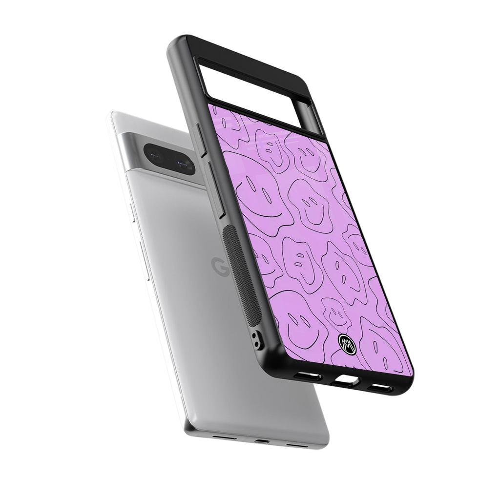 kinda sad kinda happy back phone cover | glass case for Google Pixel 7