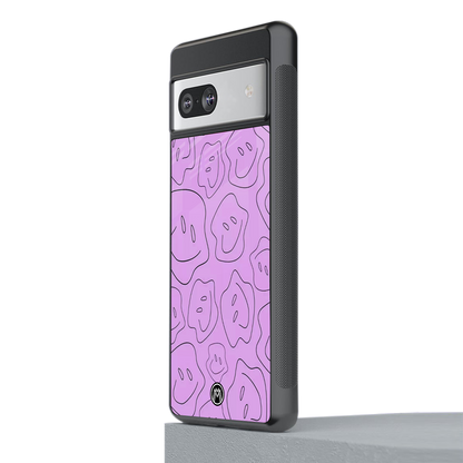 kinda sad kinda happy back phone cover | glass case for Google Pixel 7
