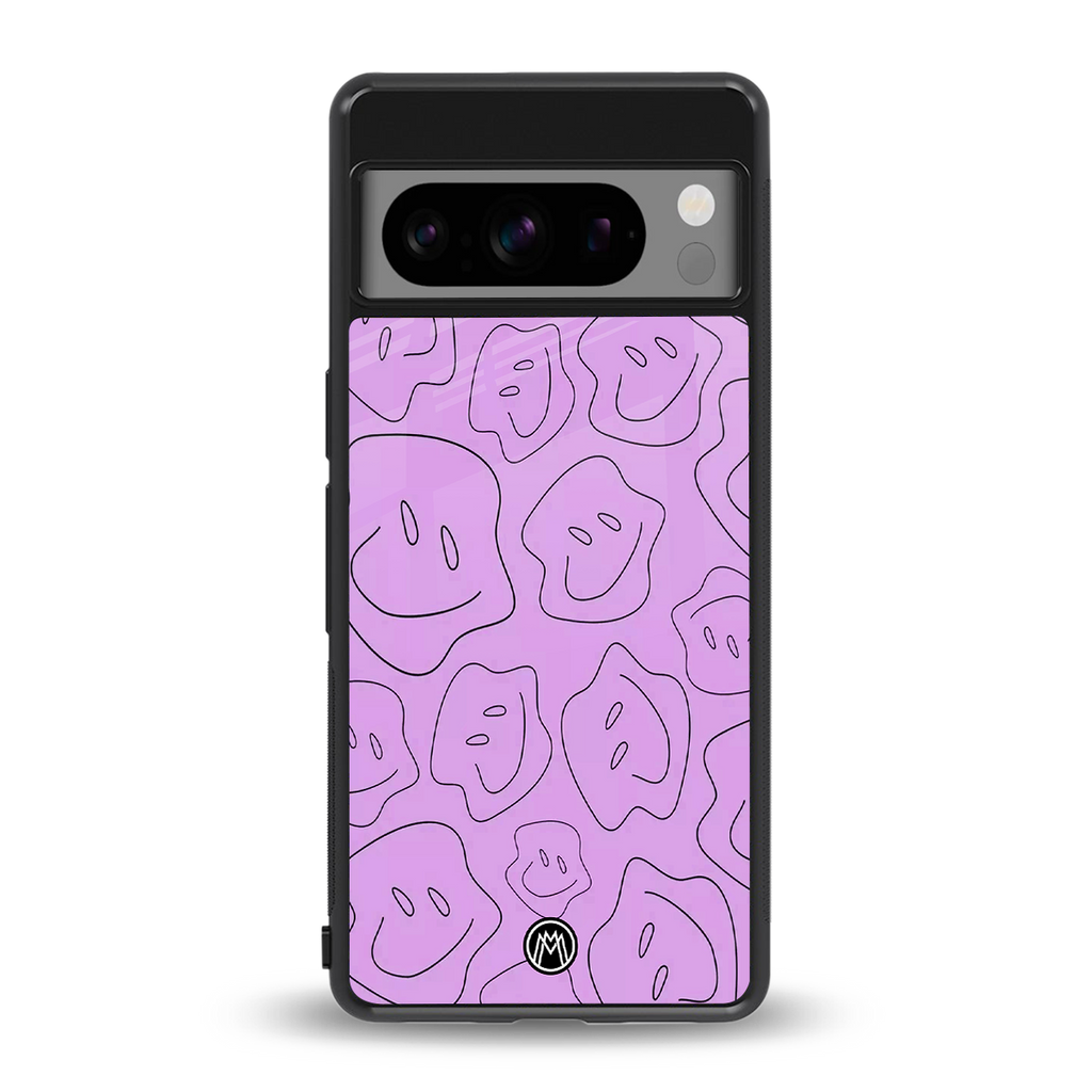 kinda sad kinda happy back phone cover | glass case for google pixel 8 pro