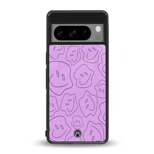 kinda sad kinda happy back phone cover | glass case for google pixel 8 pro