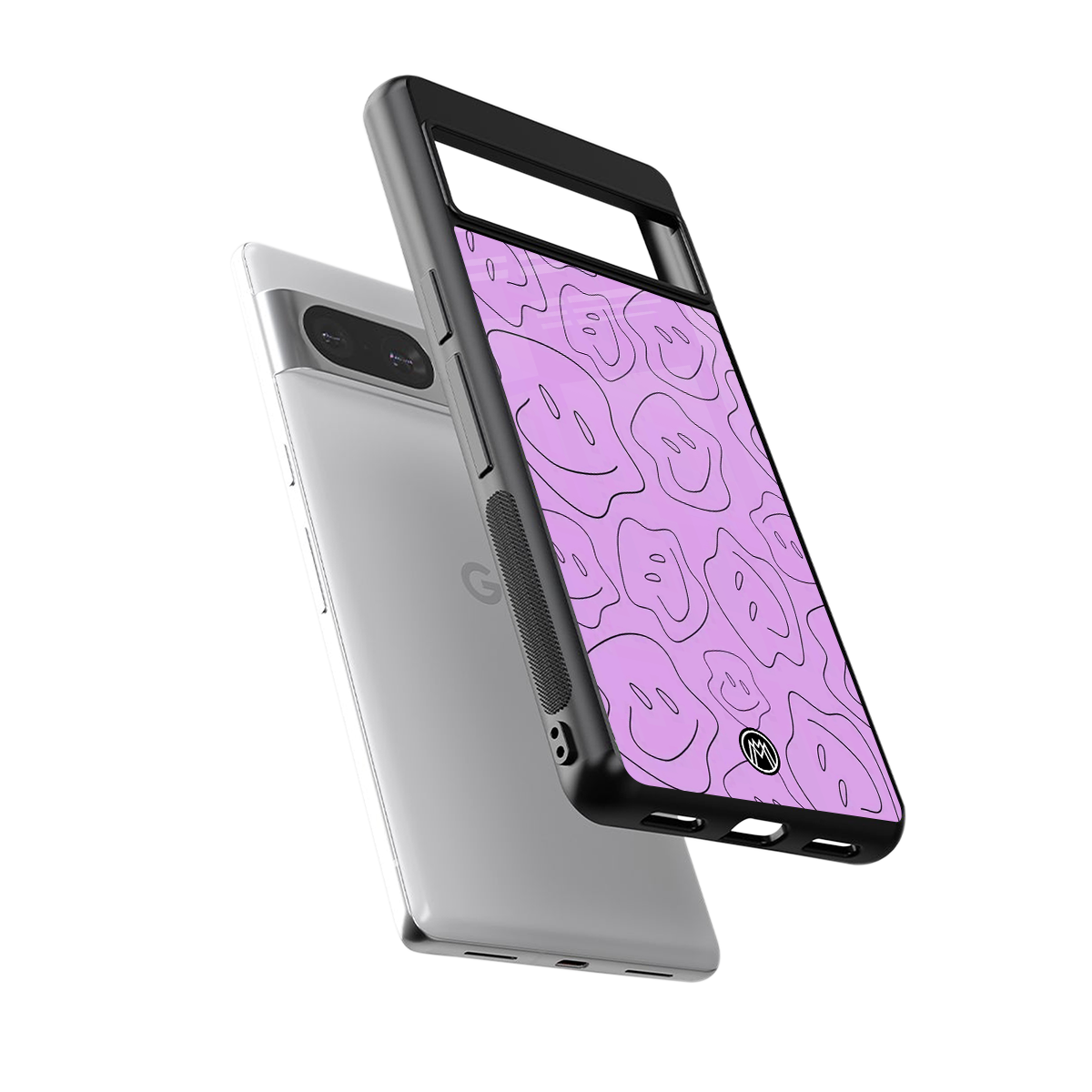 kinda sad kinda happy back phone cover | glass case for Google Pixel 8