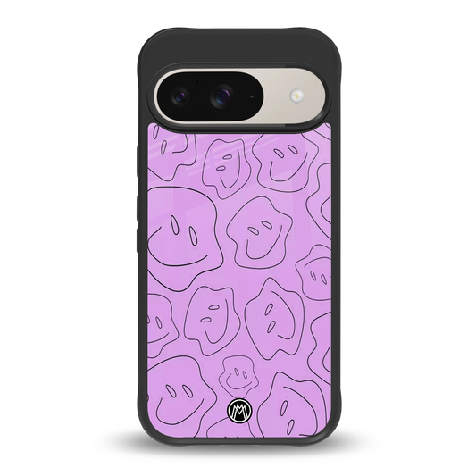 kinda sad kinda happy back phone cover | glass case for google pixel 9