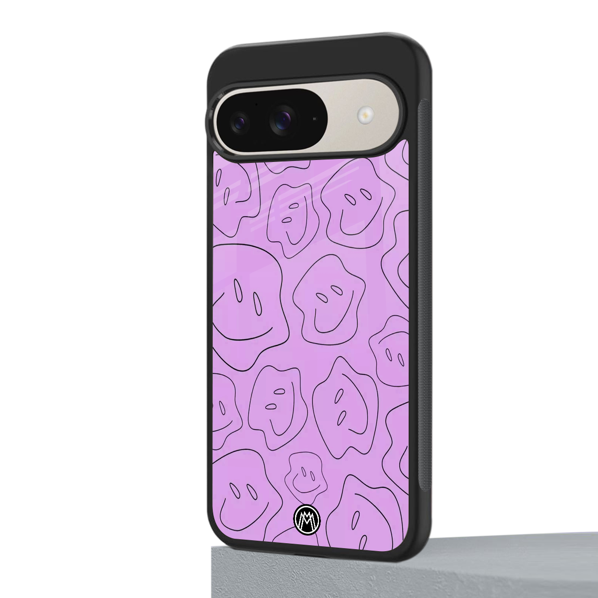 kinda sad kinda happy back phone cover | glass case for google pixel 9