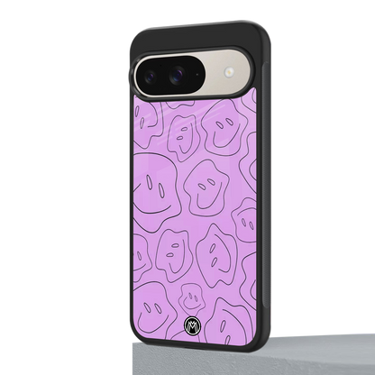 kinda sad kinda happy back phone cover | glass case for google pixel 9