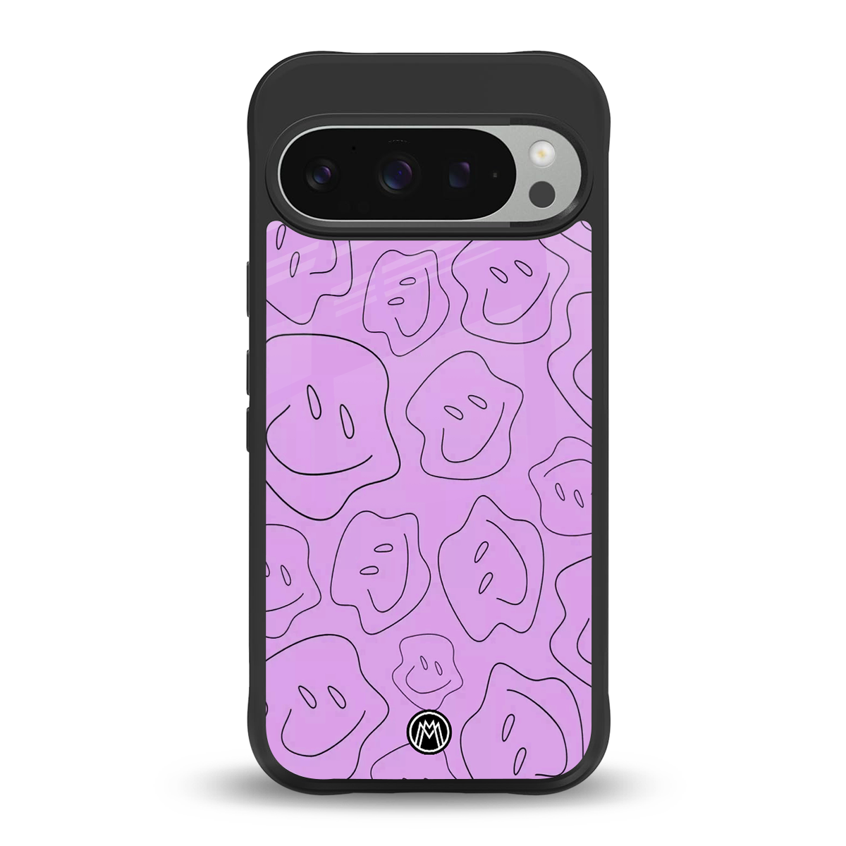 kinda sad kinda happy back phone cover | glass case for google pixel 9 pro xl