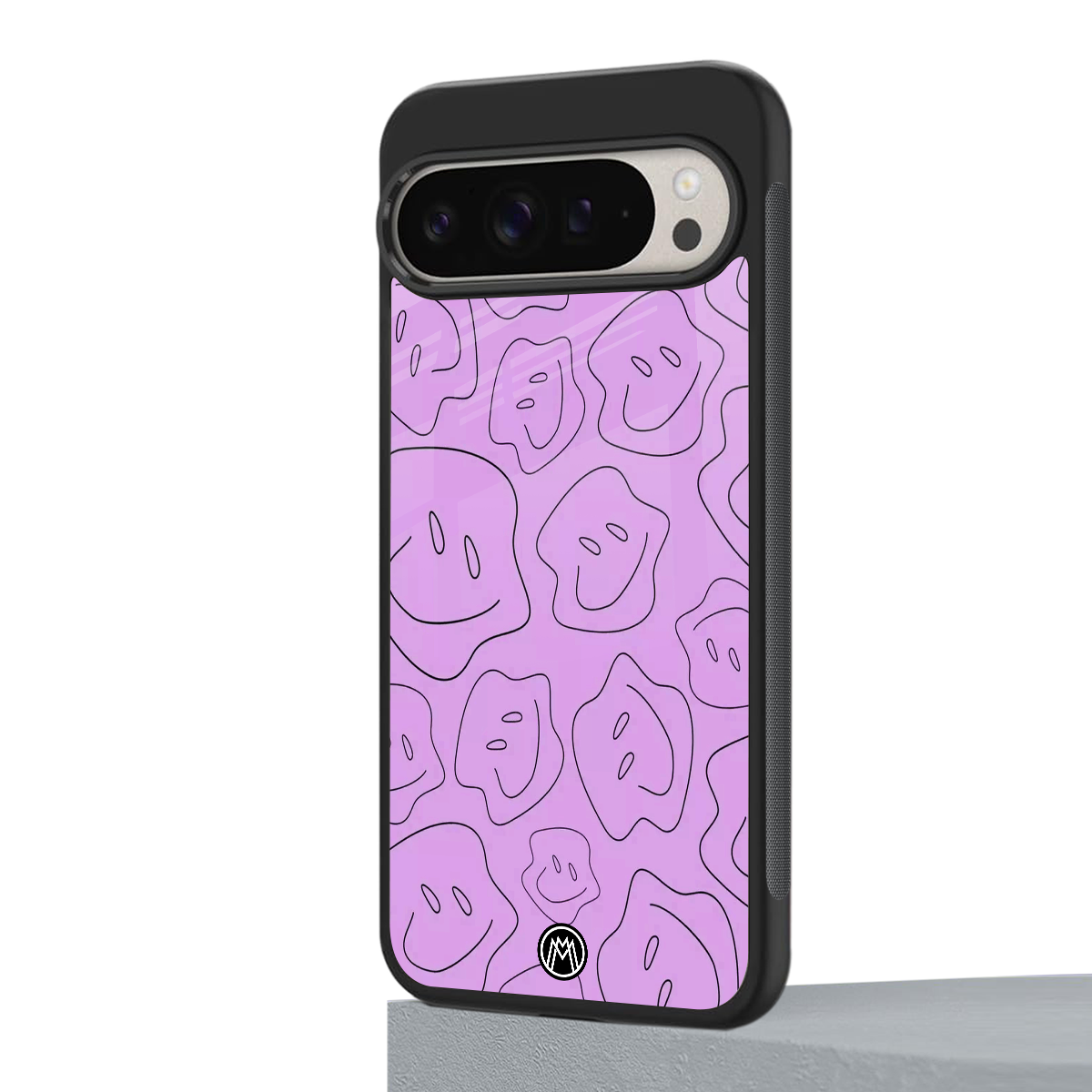 kinda sad kinda happy back phone cover | glass case for google pixel 9 pro