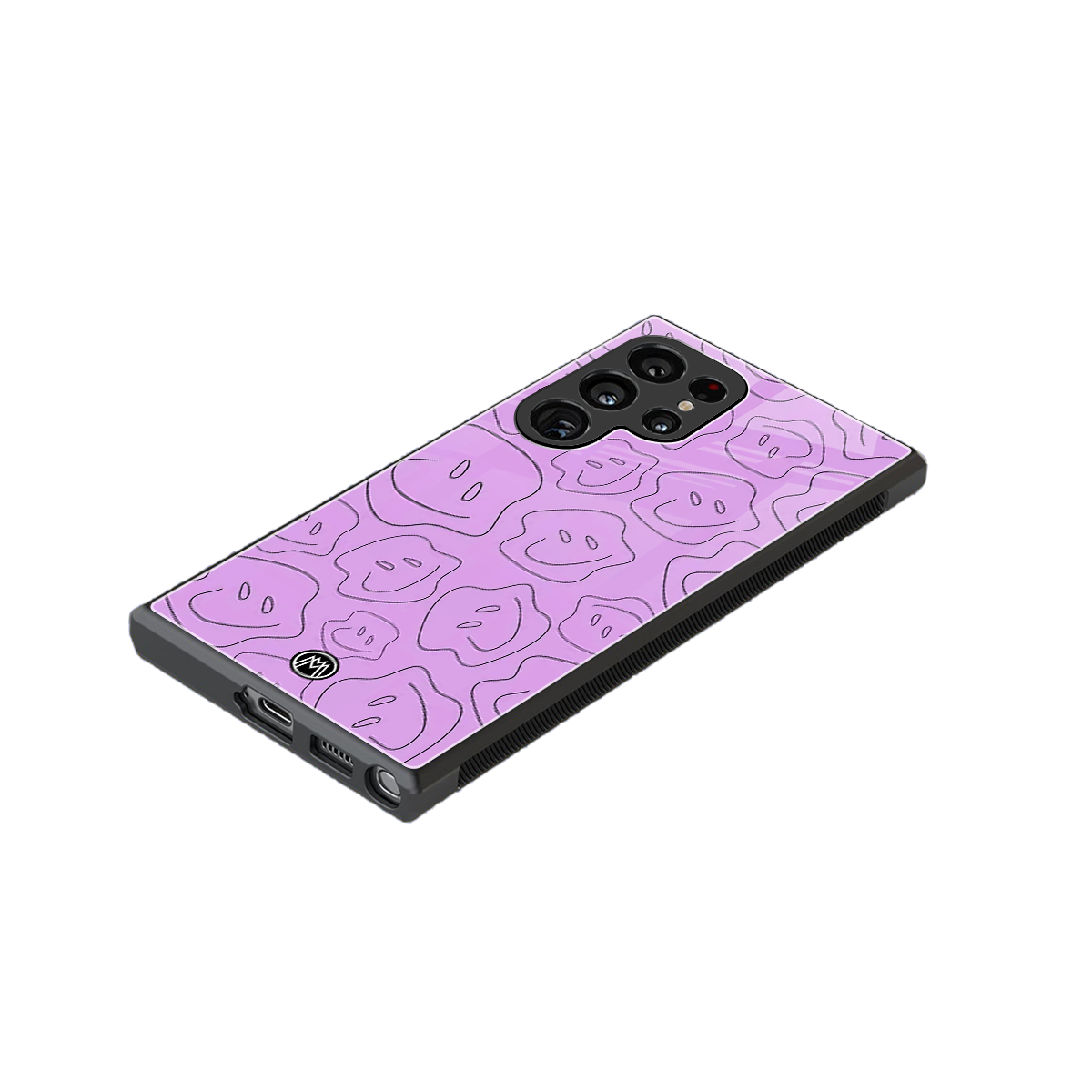 kinda sad kinda happy back phone cover | glass case for samsung galaxy s23 ultra