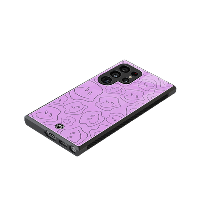 kinda sad kinda happy back phone cover | glass case for samsung galaxy s23 ultra