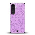 kinda sad kinda happy back phone cover | glass case for samsung galaxy s24 fe