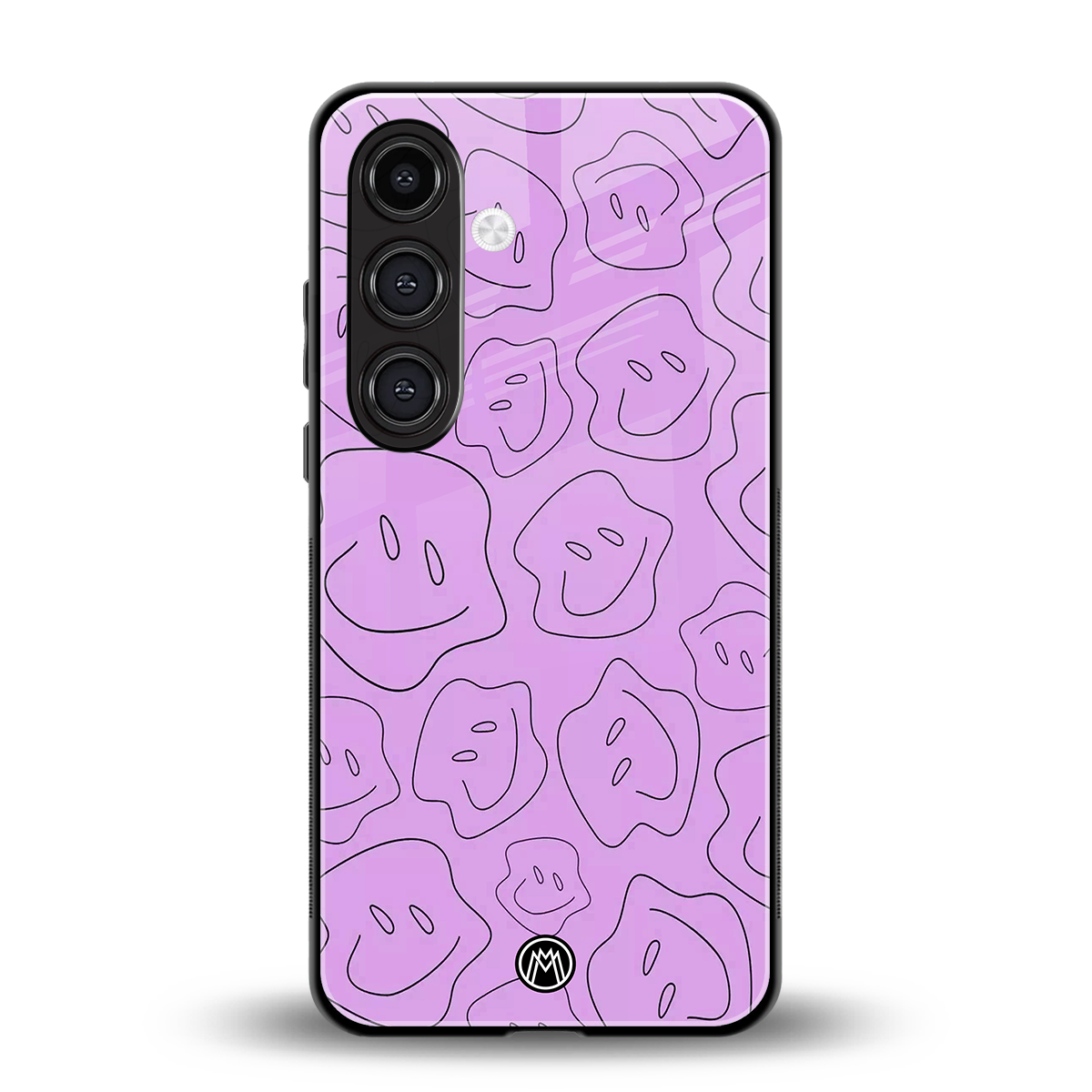 kinda sad kinda happy back phone cover | glass case for samsung galaxy s24 fe