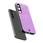 kinda sad kinda happy back phone cover | glass case for samsung galaxy s24 fe