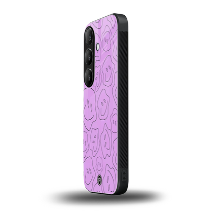 kinda sad kinda happy back phone cover | glass case for samsung galaxy s23 fe