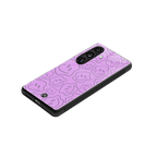 kinda sad kinda happy back phone cover | glass case for samsung galaxy s24 fe