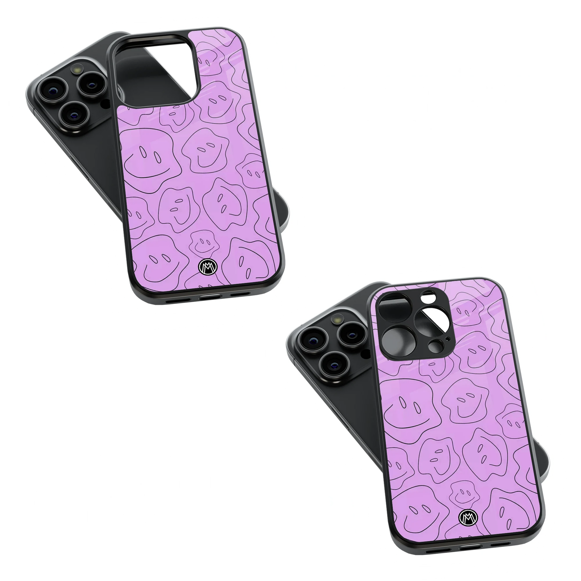 Trendy Glass Back Mobile Case for iPhone, Samsung, Redmi, OnePlus, Google Pixel, Motorola