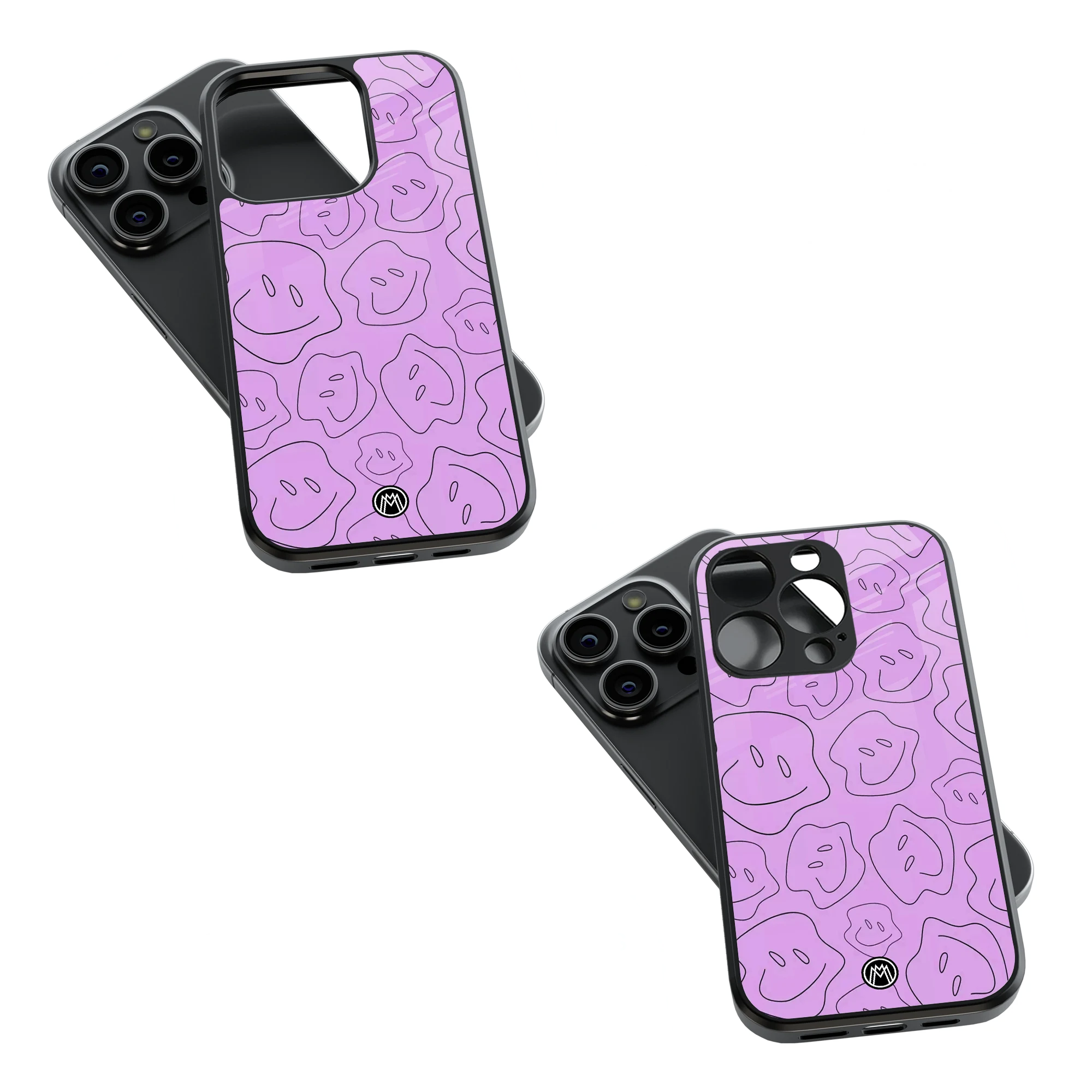 Trendy Glass Back Mobile Case for iPhone, Samsung, Redmi, OnePlus, Google Pixel, Motorola