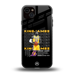 king james back phone cover | glass case for iphone 14 plus