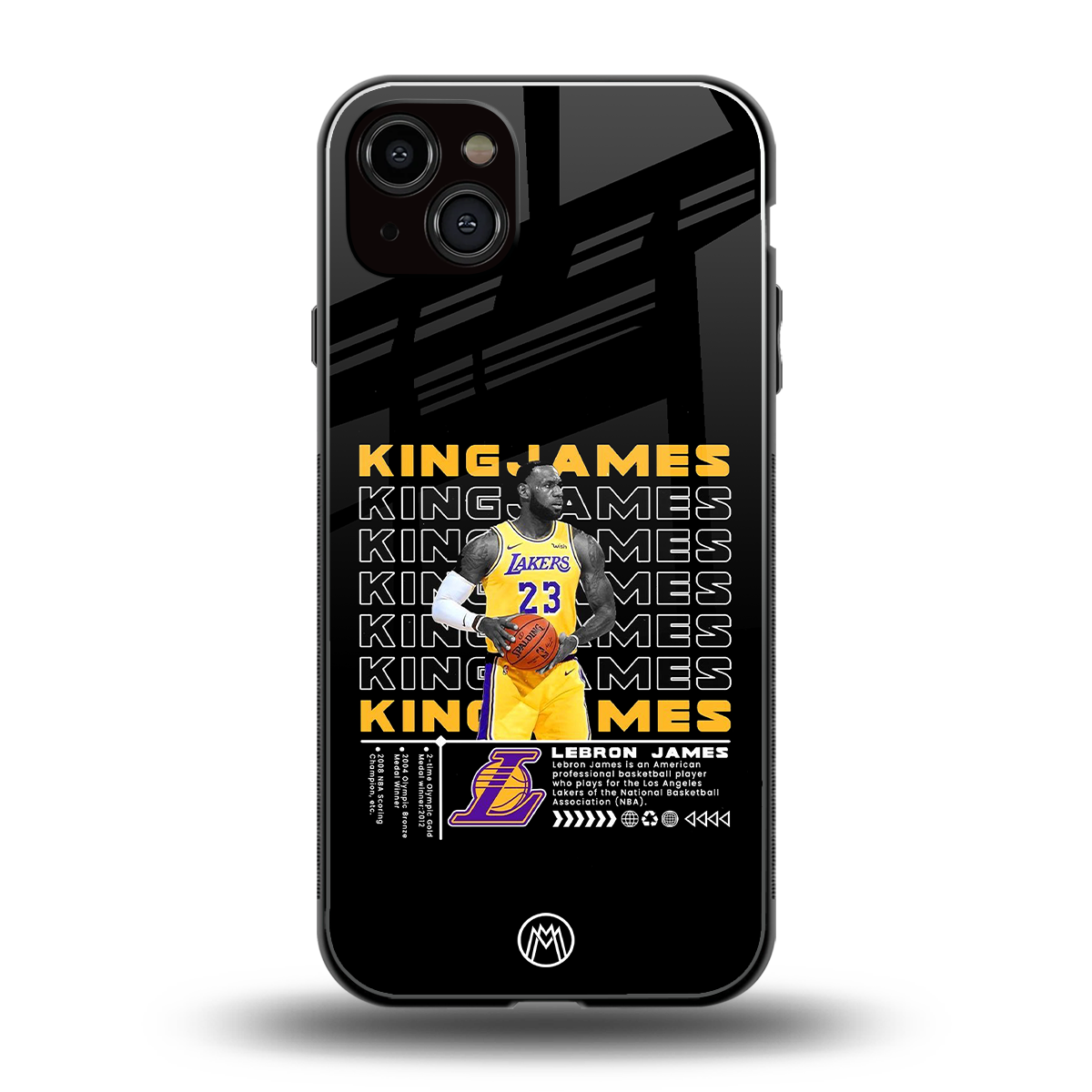 king james back phone cover | glass case for iphone 14 plus